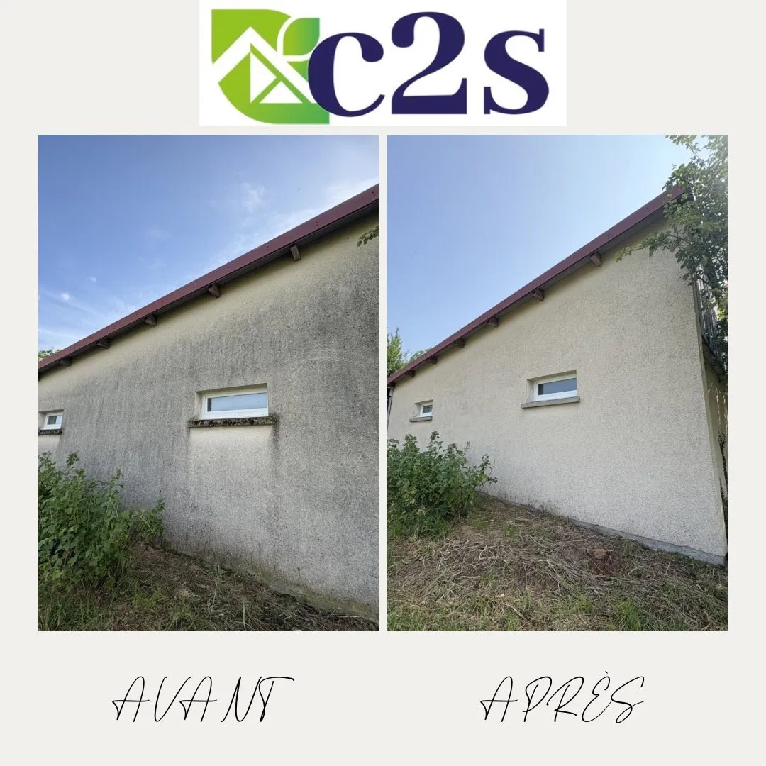 Avant/après : nettoyage de façade